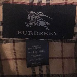 Kids size 8 quilted Burberry jacket